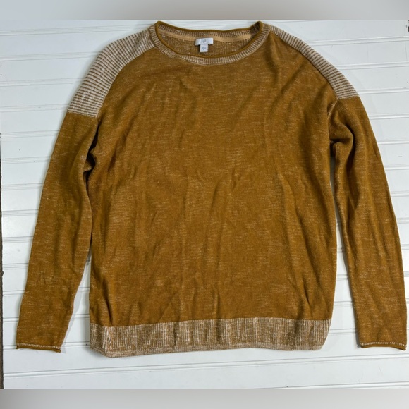 J Jill Sweater Crewneck Golden Mustard Womens Size Small - Picture 6 of 11